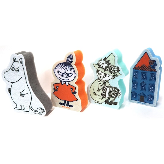 MOOMIN ムーミン 不織布スポンジ4個セット 2枚目画像