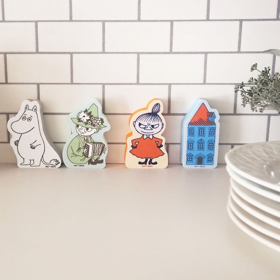 MOOMIN ムーミン 不織布スポンジ4個セット 3枚目画像