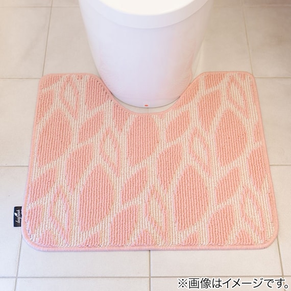 リーフレッシュ消臭トイレマット(ローズ) 2枚目画像