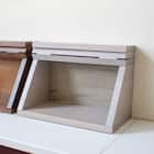 ホワイトオーク材コンパクト仏壇(扉付き GY) 1枚目画像