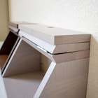 ホワイトオーク材コンパクト仏壇(扉付き GY) 3枚目画像