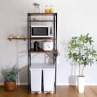 ヴィンテージテイストのゴミ箱上レンジラック (WAL) 1枚目画像