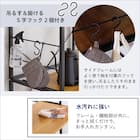 ヴィンテージテイストのゴミ箱上レンジラック (WAL) 9枚目画像