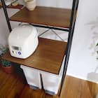 ヴィンテージテイストのゴミ箱上レンジラック (WAL) 12枚目画像