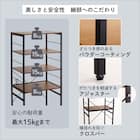 ヴィンテージテイストのゴミ箱上レンジラック (NA) 10枚目画像