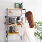 ヴィンテージテイストのゴミ箱上レンジラック (NA) 13枚目画像