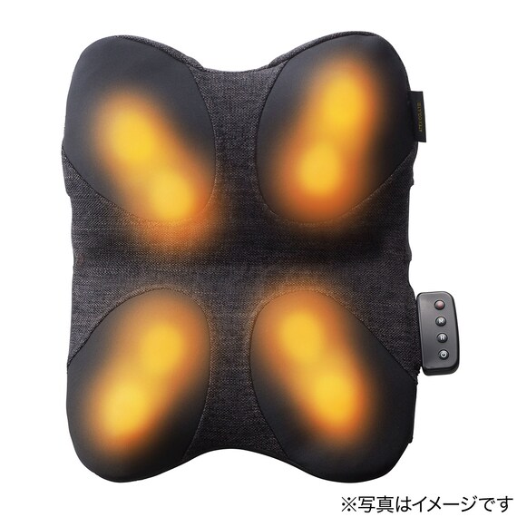 マッサージクッションクロスグランデ(ブラック) 6枚目画像