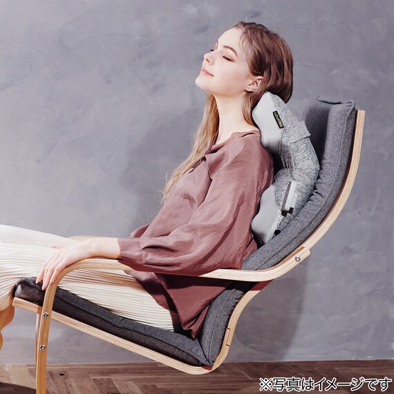 マッサージクッションクロスグランデ(ライトグレー) 3枚目画像