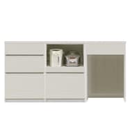 シンプルキッチンカウンター180 (オープン+引出し+ダスト対応)