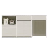 シンプルキッチンカウンター180 (オープン+扉+ダスト対応)