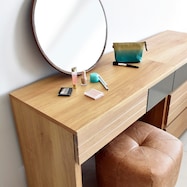 オーク無垢材デスク (幅80cm)