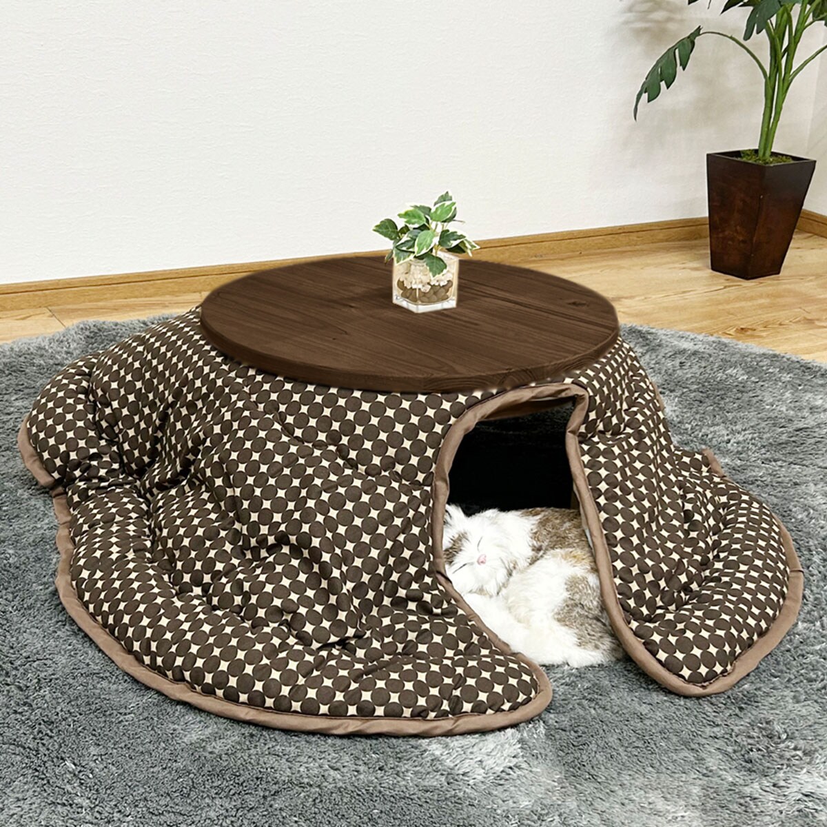 国産ヒノキを使用したヒーターなしネコちゃんこたつ（DBR） | ニトリ