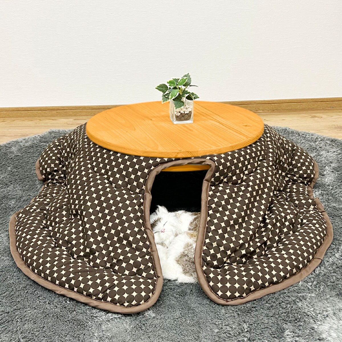 国産ヒノキを使用したヒーターなしネコちゃんこたつ（MA） | ニトリ