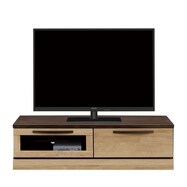 シンプル木目調デザインテレビボード120cm