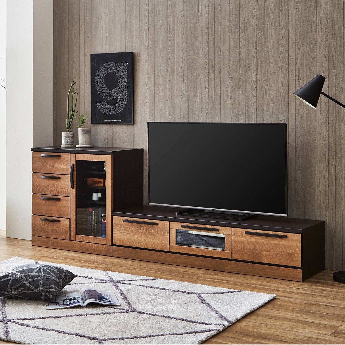 シンプル木目調デザインテレビボード (150 BR) | ニトリネット【公式 シンプル木目調デザインテレビボード (150 BR) | ニトリネット【公式