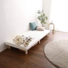 高反発ウレタン脚付きマットレス セミシングル(WH) 1枚目画像