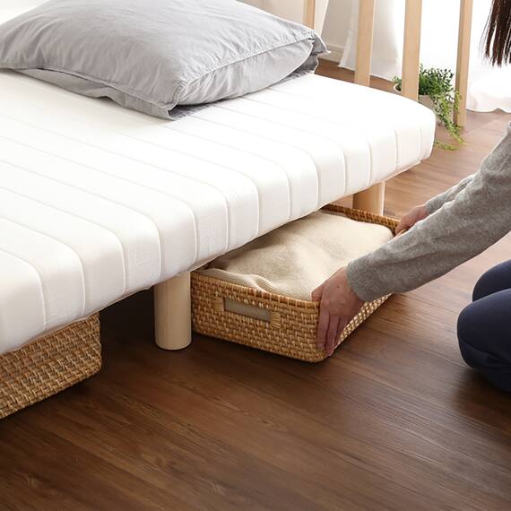 高反発ウレタン脚付きマットレス セミシングル(WH) 15枚目画像