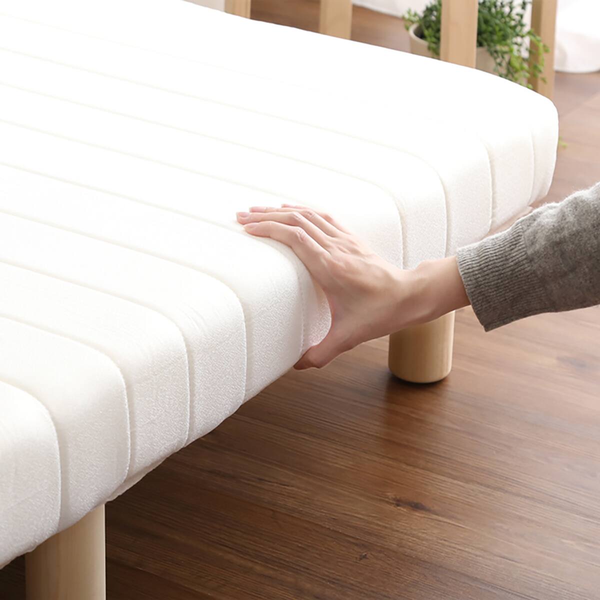 【急募】ニトリ ベッド シングル マットレスのみ 新品・開封済み・未使用【本日中】 非課税】電動シングルベッドフレーム + マットレス + サイドガード2本