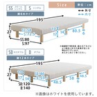 高反発ウレタン脚付きマットレス セミシングル(BR) 15枚目画像