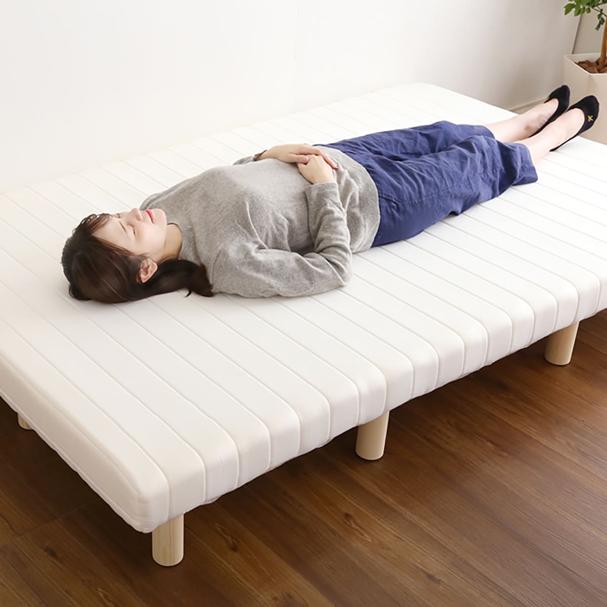 高反発ウレタン脚付きマットレス ダブル (NV)通販 | ニトリネット 