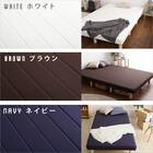 高反発ウレタン脚付きマットレス ダブル(BR) 2枚目画像