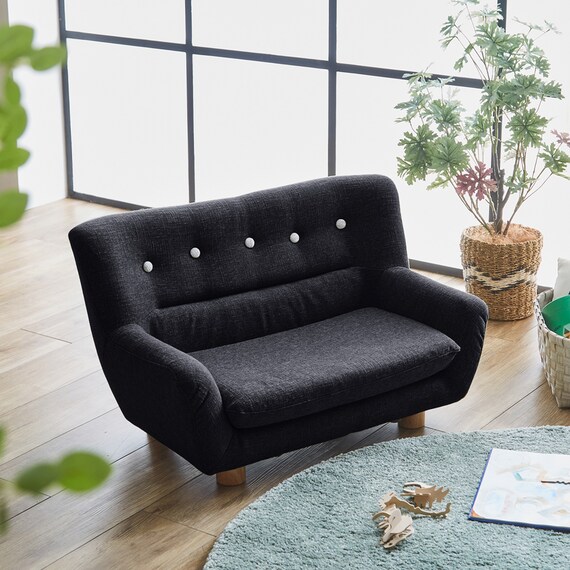 お子様やペットにフィットするソファ (BK) 1枚目画像