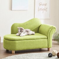 引っかきキズに強い収納庫付きペットソファ (GR)