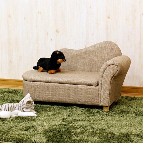 引っかきキズに強い収納庫付きペットソファ (BE) 2枚目画像