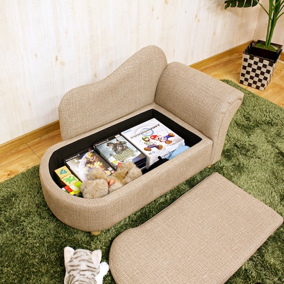 引っかきキズに強い収納庫付きペットソファ (BE) 5枚目画像