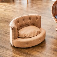 引っかきキズに強いコンパクトペットソファ(BE)