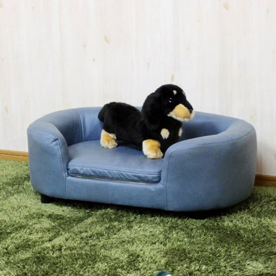 引っかきキズに強い座面リバーシブルタイプのペットソファ (BL) 4枚目画像