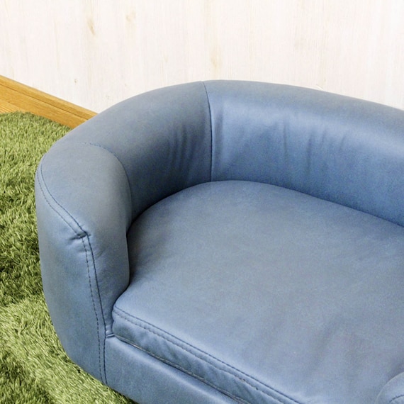 引っかきキズに強い座面リバーシブルタイプのペットソファ (BL) 6枚目画像