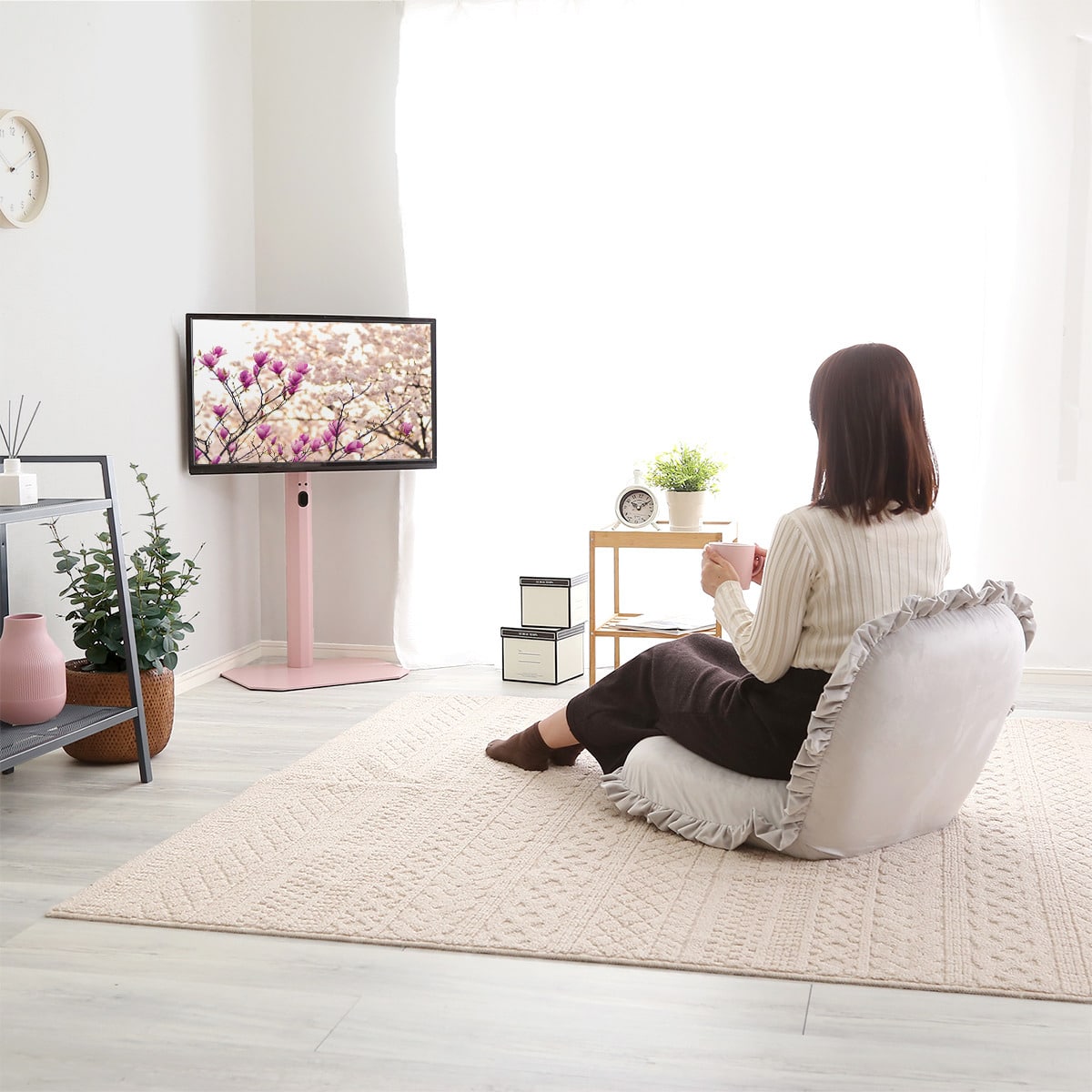 八角テレビスタンド ロータイプ (OTG PI) | ニトリネット【公式】 家具