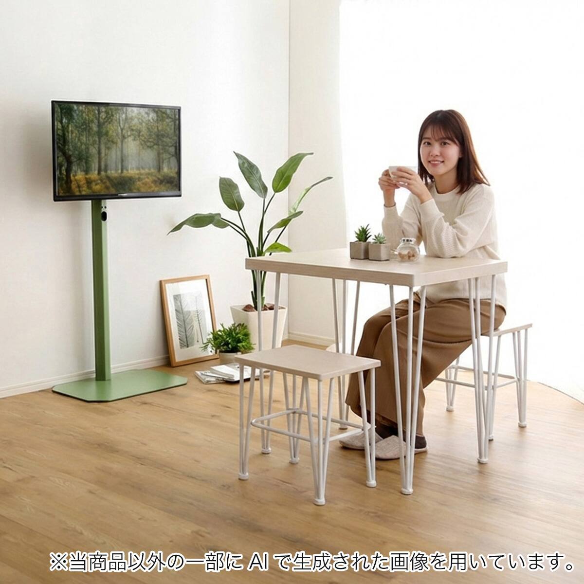八角テレビスタンド ハイタイプ (OTG-H GR) | ニトリネット【公式