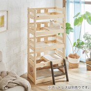 北欧パイン材使用のペット5段ベッド