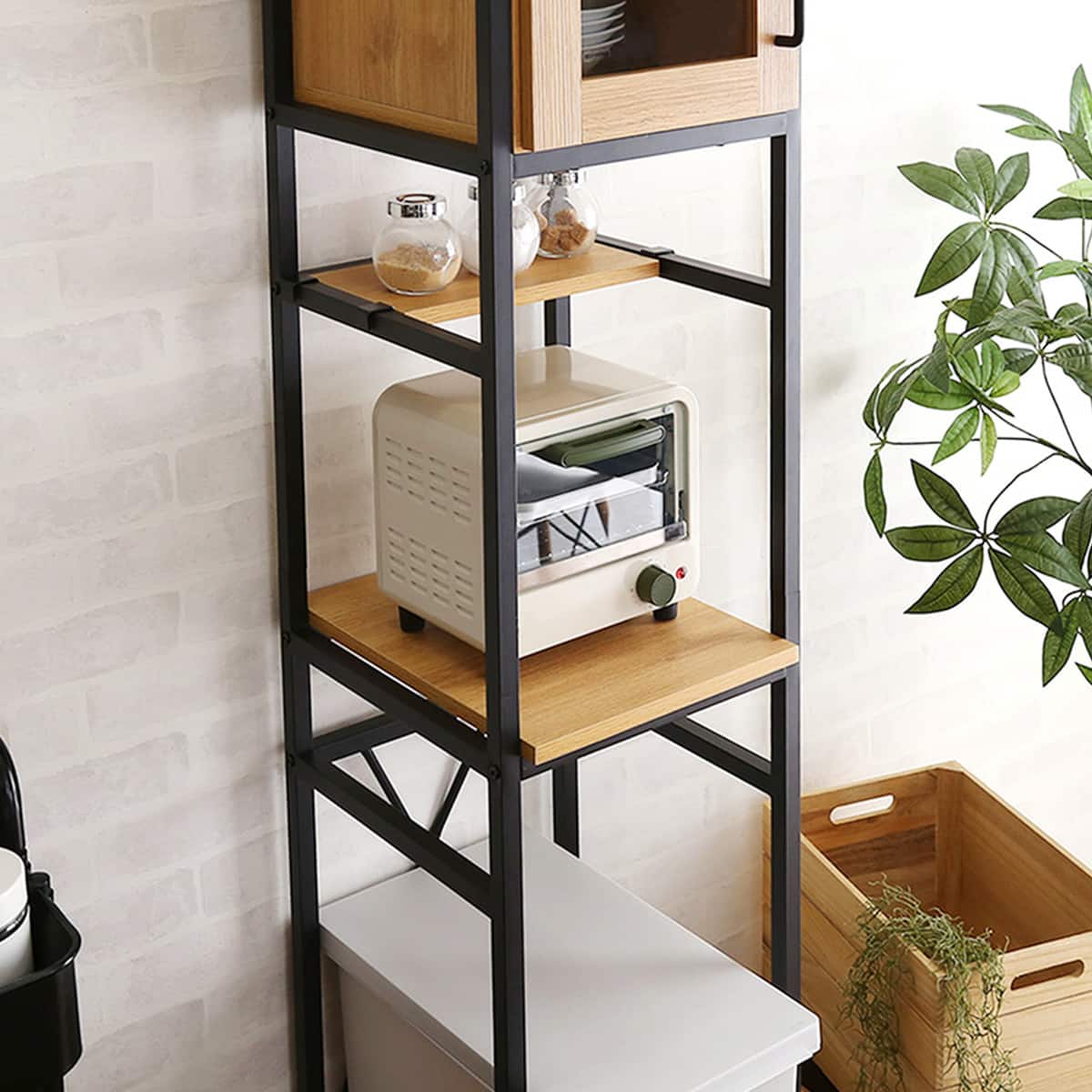 ヴィンテージごみ箱上ラック すきま収納タイプ(NA) | ニトリネット