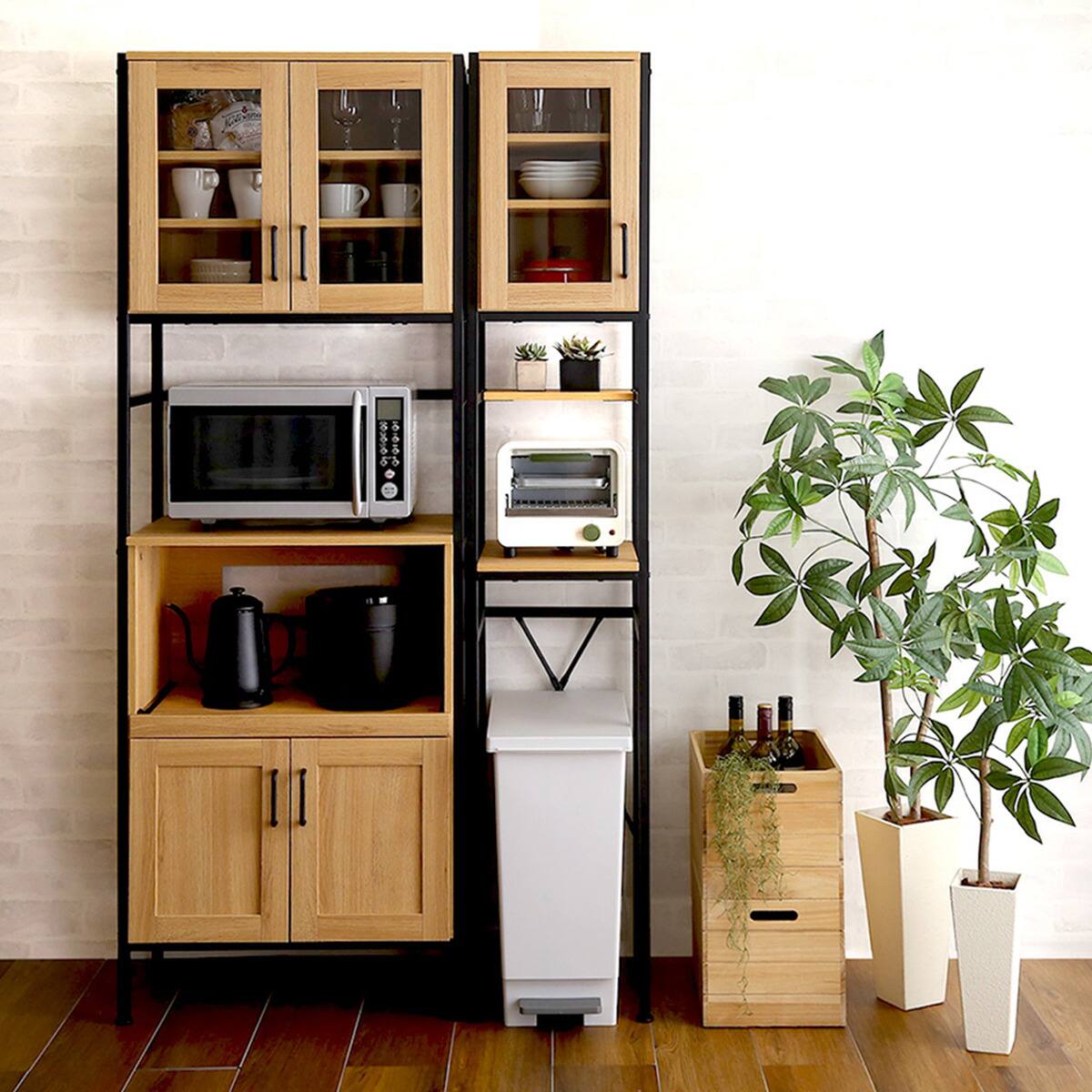 ヴィンテージごみ箱上ラック すきま収納タイプ(NA) | ニトリネット