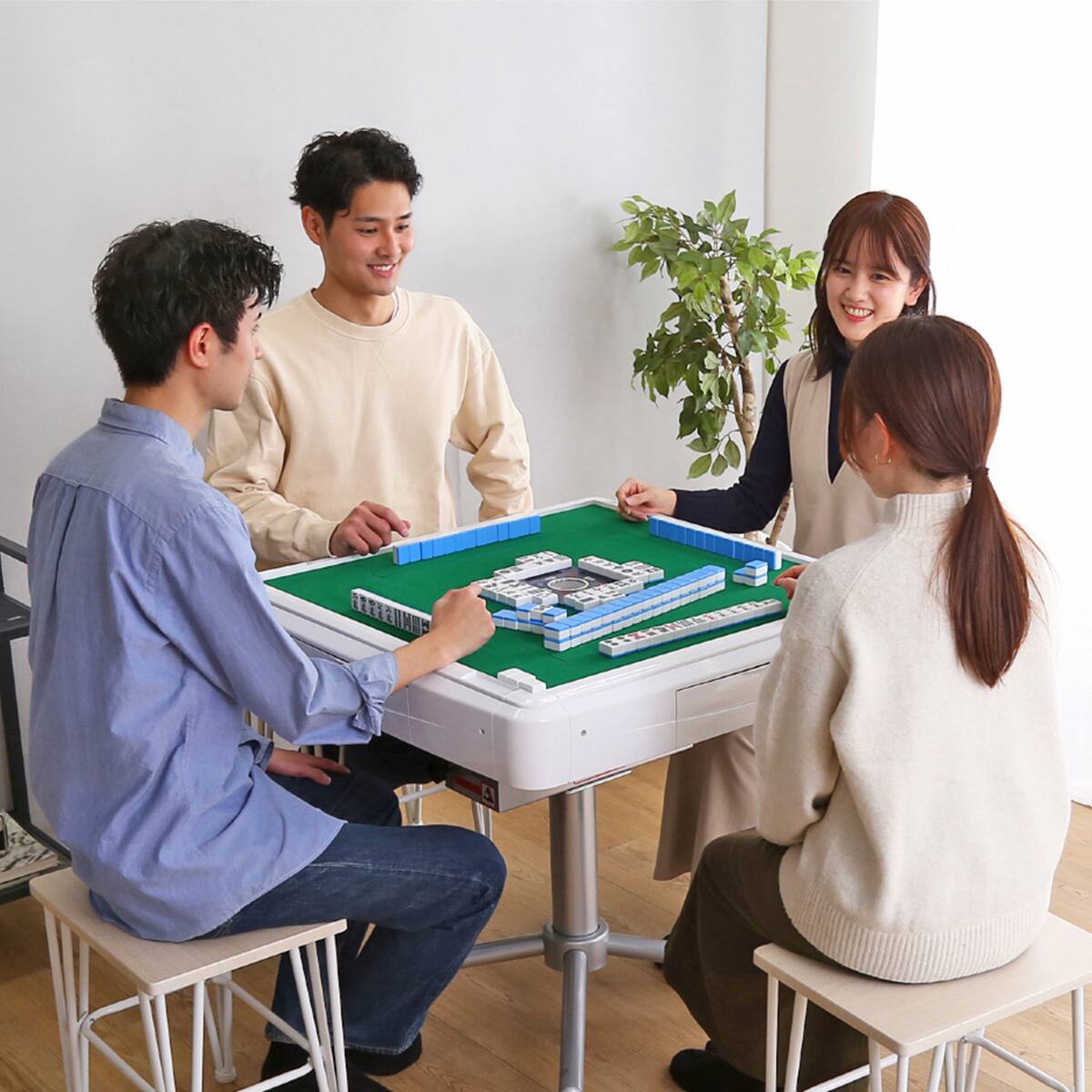 全自動麻雀卓 AMOS JP2 十字脚セット(座卓兼用)30ミリ(WH) | ニトリ