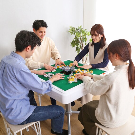 全自動麻雀卓 AMOS JP2 十字脚セット(座卓兼用)30ミリ(WH) 13枚目画像