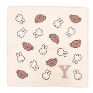 ガーゼハンカチ(ミッフィー&boris イニシャル付:Y)