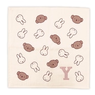 ガーゼハンカチ(ミッフィー&boris イニシャル付:Y)