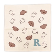 ガーゼハンカチ(ミッフィー&boris イニシャル付:R)