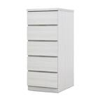選べるチェスト40 5段 (奥行55cm WH) 1枚目画像
