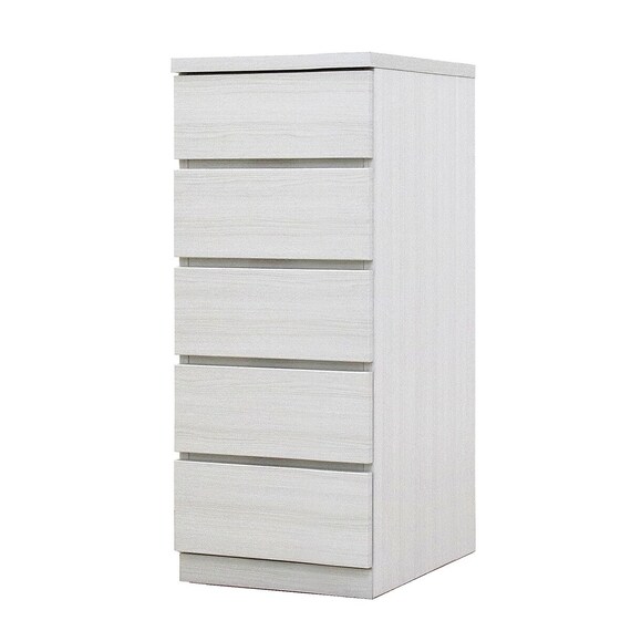 選べるチェスト40 5段 (奥行55cm WH) 1枚目画像
