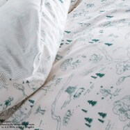 プーさん掛け布団カバー(グリーン)【期間限定価格:8/7~9/24まで】