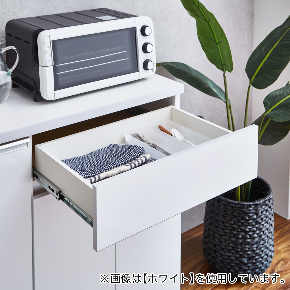 最終値下げ！12/22まで 【美品】ニトリキッチンカウンター ニトリ キッチンカウンター(ダストボックス付き セラミック天板