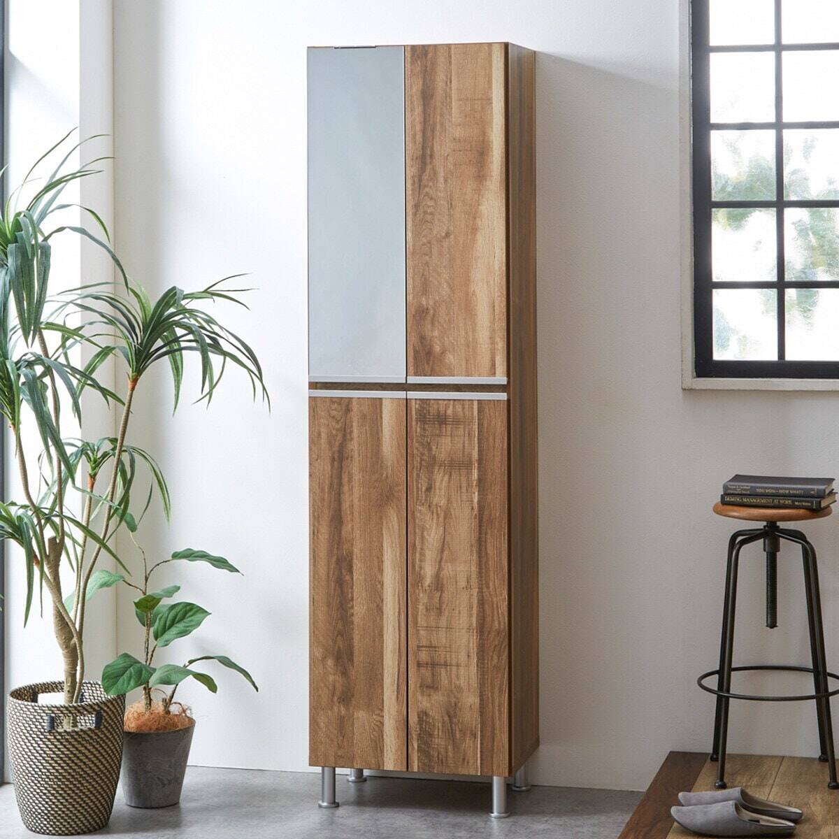 シューズボックスリアル ハイタイプ(幅50.4cm OAK) | ニトリネット