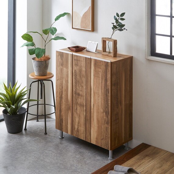 シューズボックスリアル ロータイプ(幅75.2cm OAK) 1枚目画像