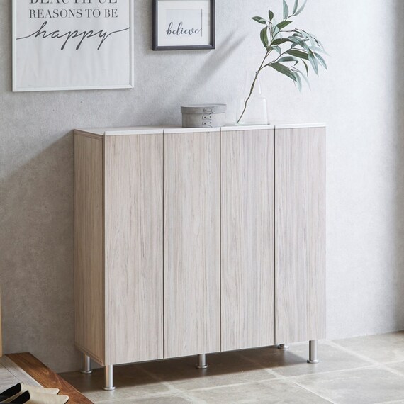 シューズボックスリアル ロータイプ(幅100cm GY) 1枚目画像