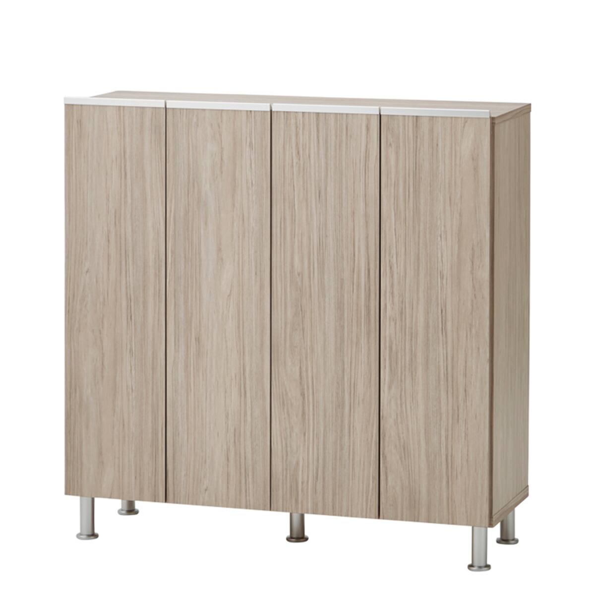 シューズボックスリアル ロータイプ(幅100cm GY) | ニトリネット【公式